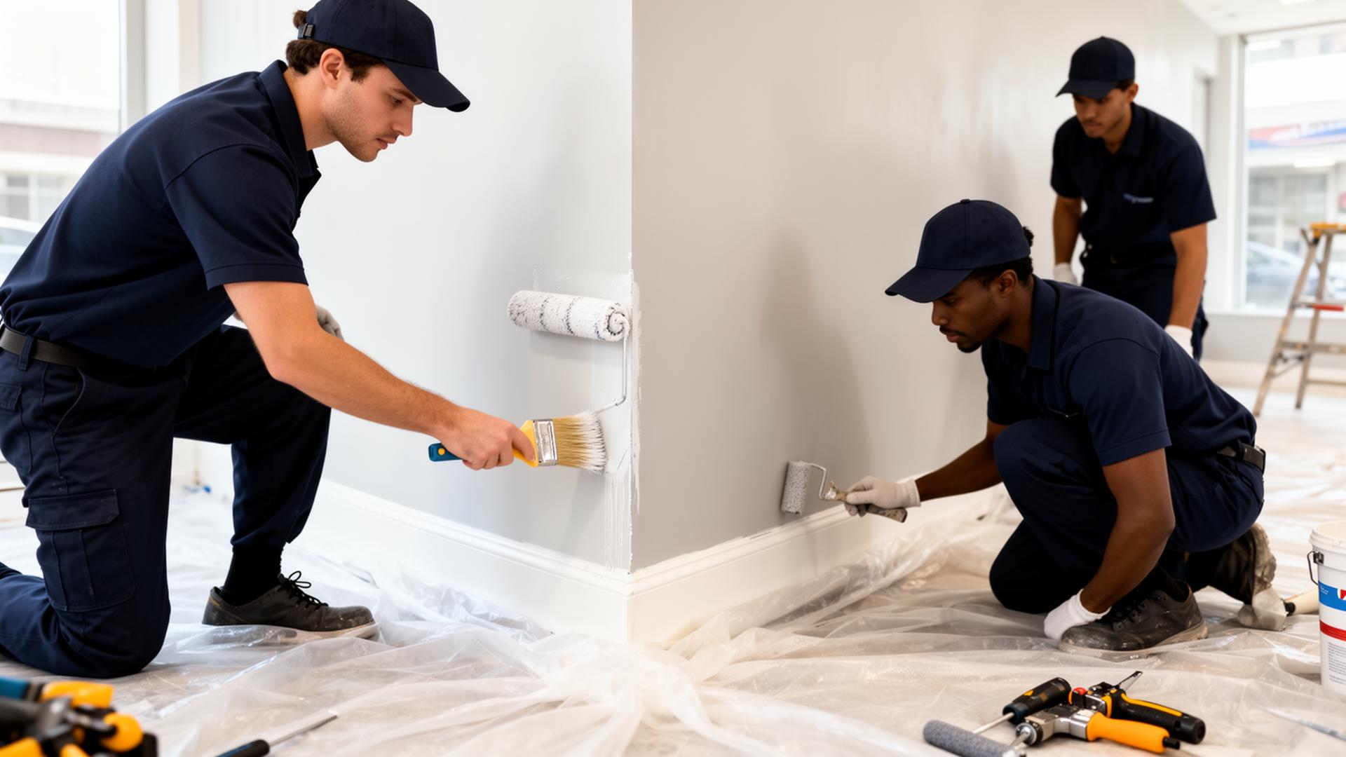 Kemex Group painters at work